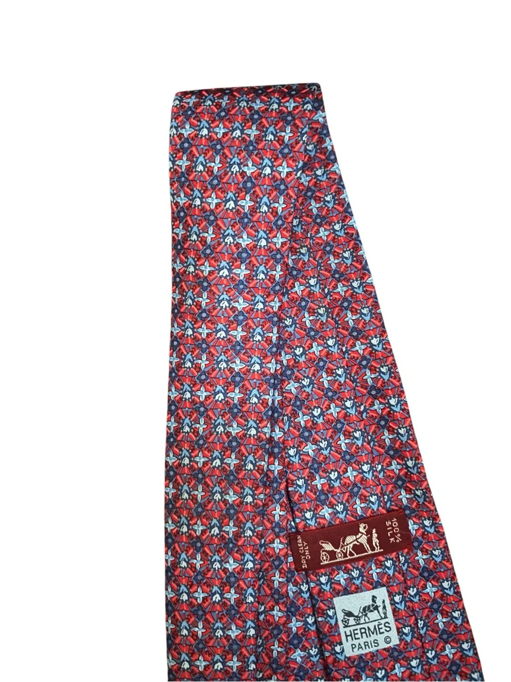 HERMÈS silk tie